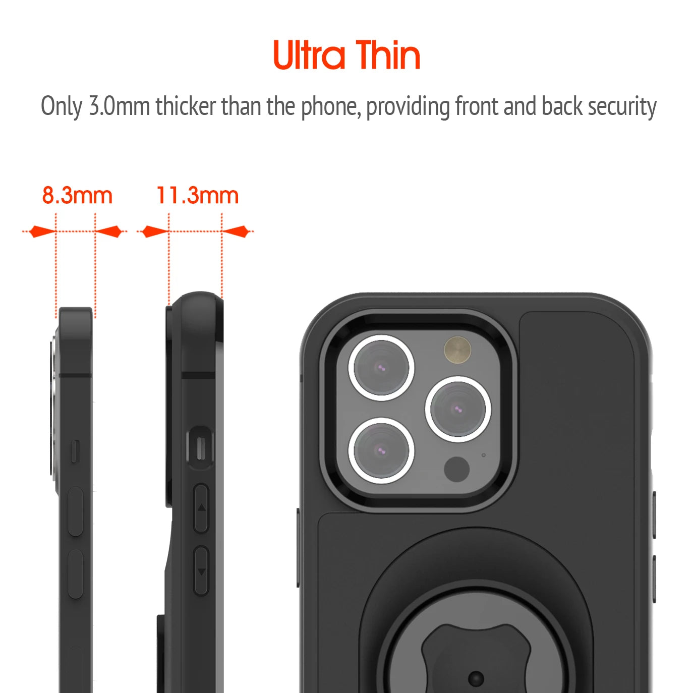 Shockproof Case for iphone 16/15/14Plus/13/12/11 Pro/Xs Max/XR Quick Mount Case with Adapter for sincetop series C Gen 1/2 Mount