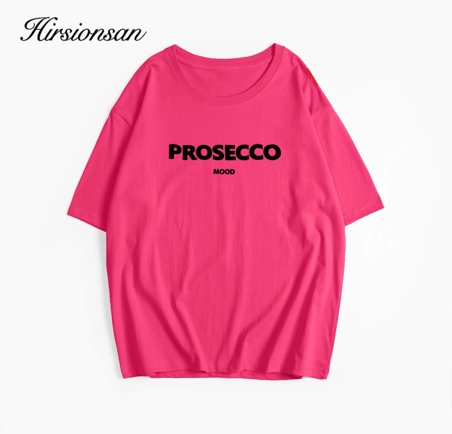 Hirsionsan NO COMMENT Letter Graphic Printed T Shirt Women Summer Oversize Female Clothing Elegant O Neck Cotton Lady Tops Y2k - TaMNz