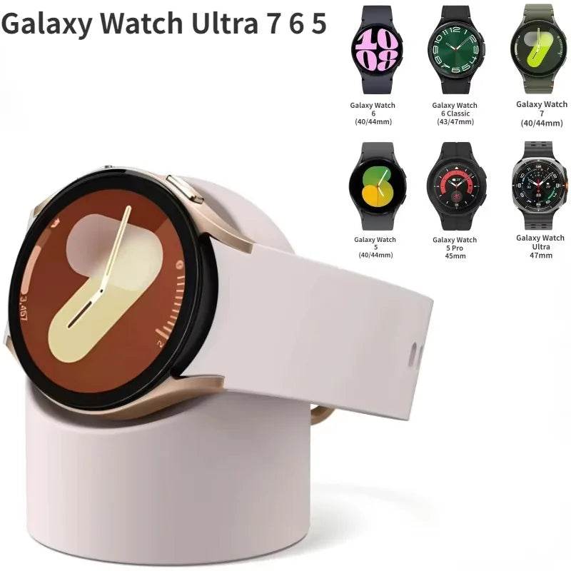 NEW Charging bracket for Samsung Galaxy Watch 7 Ultra 47mm 6 5 44mm 40mm 5 pro 45mm Silicone Stand for Watch 6 Classic 47mm 43mm - Tamnz