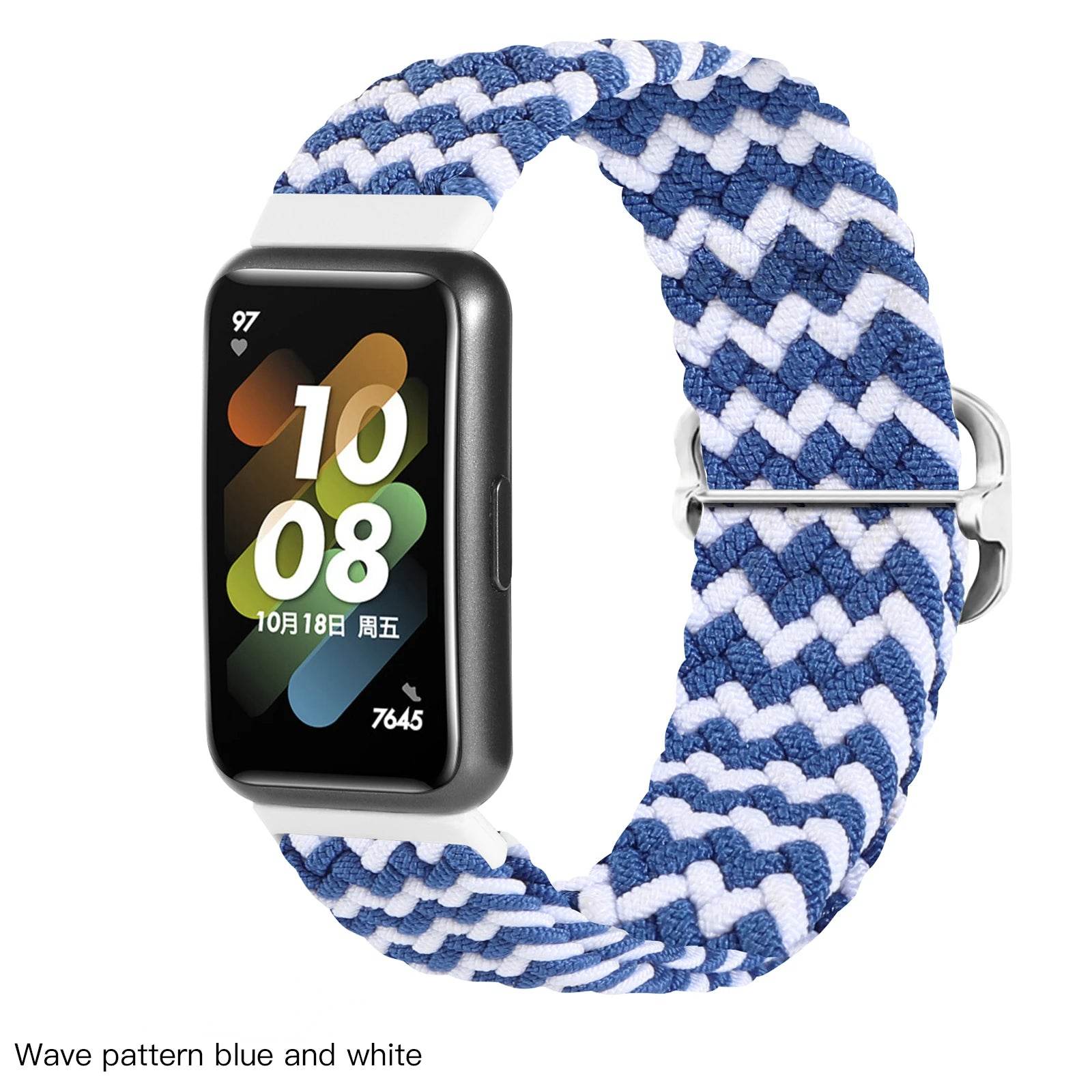 Nylon Loop Strap For Huawei Band 9/8/7 Adjustable Braided Replacement Bracelet Wristband For Huawei Band 7 8 9 Belt Accessories - Tamnz