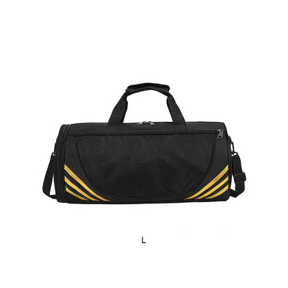 Men Women Gym Bags Large Capacity Polyester Backpack Compartment Fitness Running Sports Shoulder Bag  Silver Large