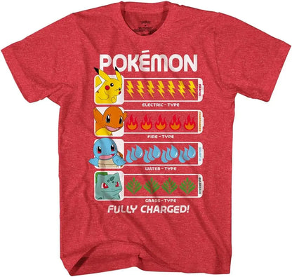 Mad Engine Pokemon Boy's T-Shirt - Character Shirt for Boys or Girls