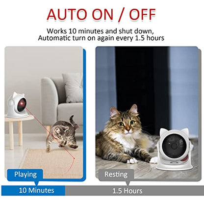 ATUBAN Rechargeable Motion Activated Cat Laser Toy Automatic,Interactive Cat Toys for Indoor Cats/Kittene/Dog,Fast and Slow Mode