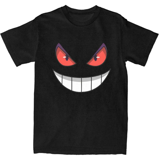 Men's Pokemon Gengar T-Shirts Cotton Clothing Beach Streetwear Short Sleeve T-Shirt O-Neck Harajuku Casual Tee Shirt