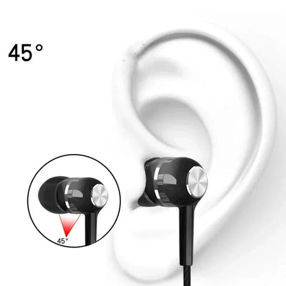 Wired Headphones 3.5mm Sport Earbuds with Bass Phone Earphones Stereo Headset with Mic volume control Music Earphones - TaMNz