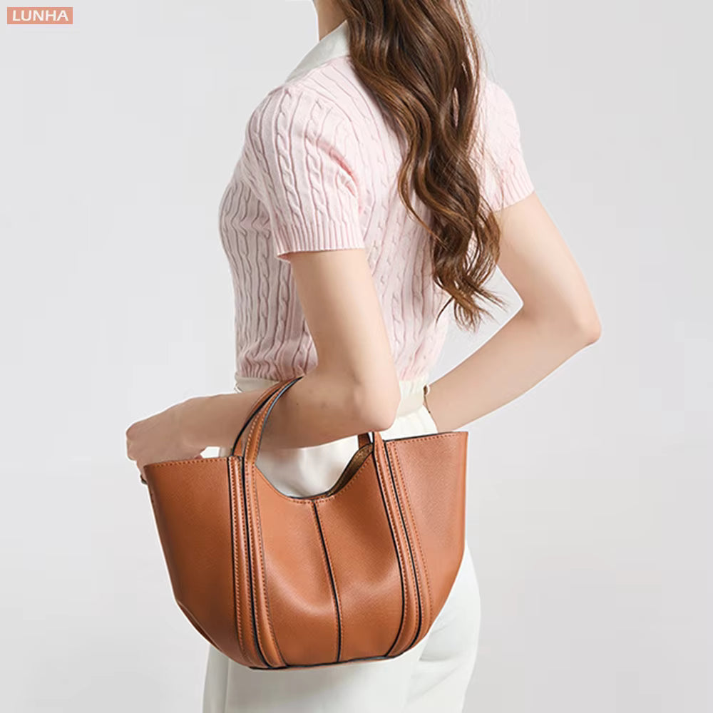 Women's Vegan PU Leather Tote Bag