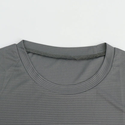 Mens Short Sleeve Sport t Shirt Quick Dry Running t-Shirt Breathable Fitness Shirt Top Ice Silk Gym Football Jerseys Man Clothes - TaMNz