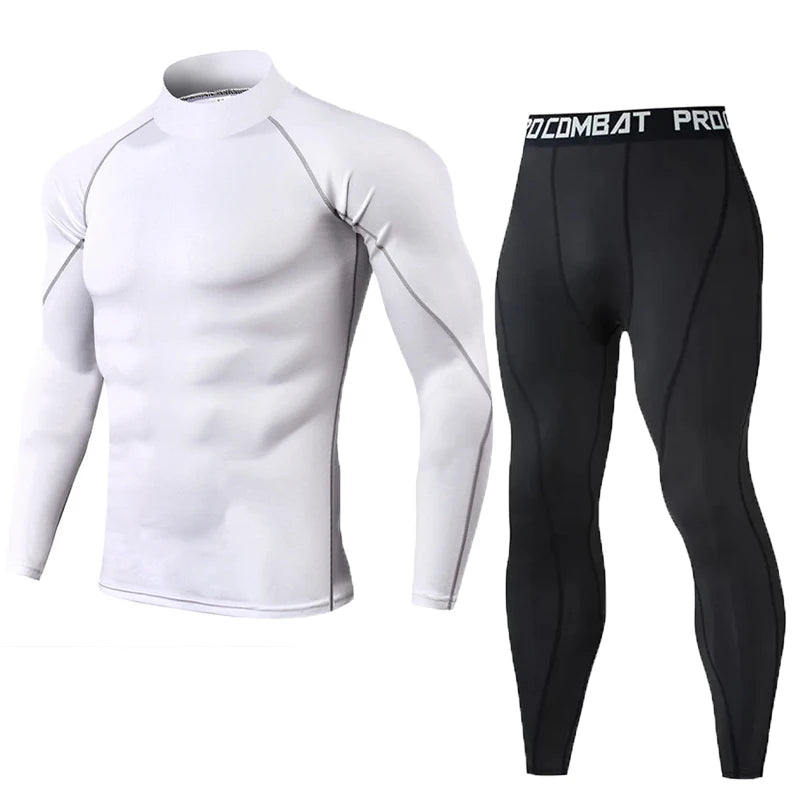 Compression Set Men Sportswear Gym Fitness Suits - TaMNz