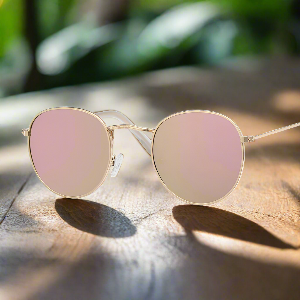 Small Retro Round Sunglasses Woman Brand Designer Vintage