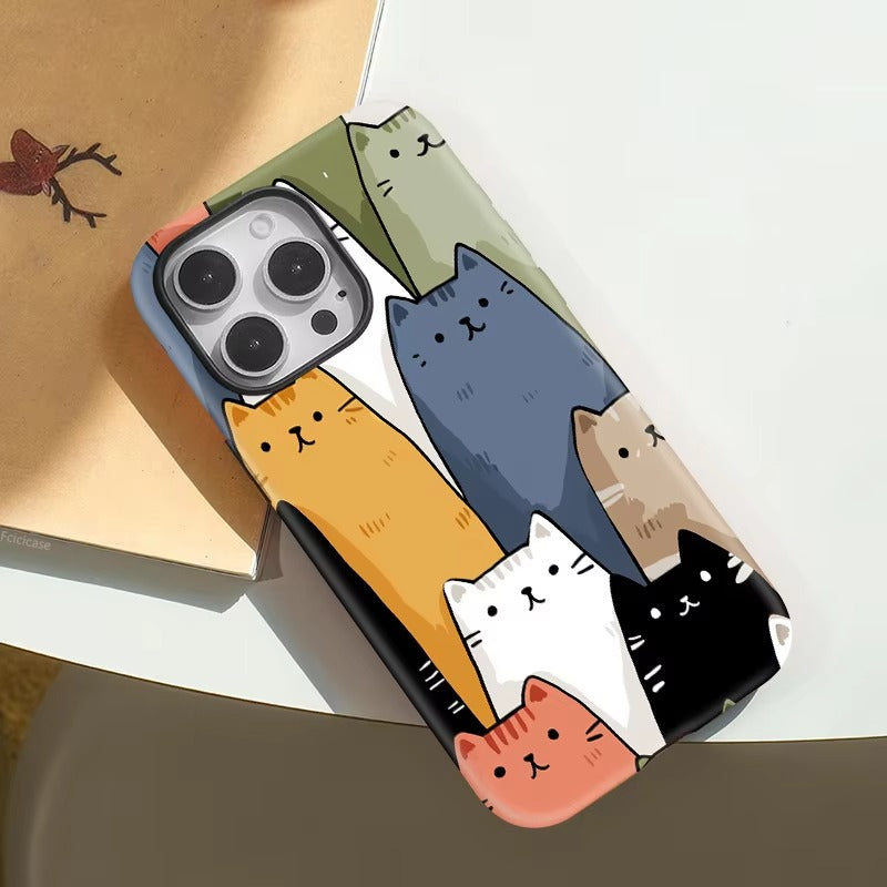Cute Funny Cats MagSafe Phone Case for iPhone