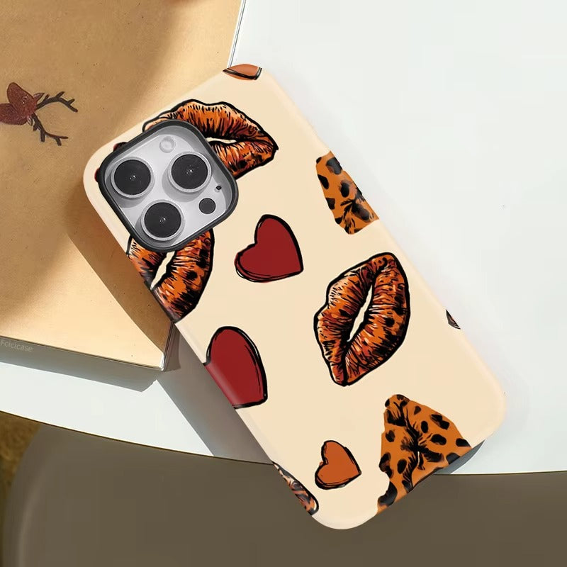 Love Lips Magnetic Matte Case for iPhone