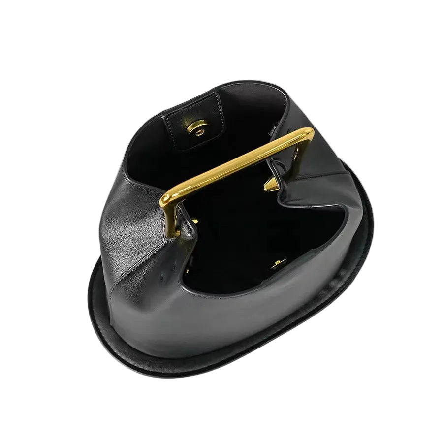 Luxury PU Leather Irregular Bucket Bag for Women