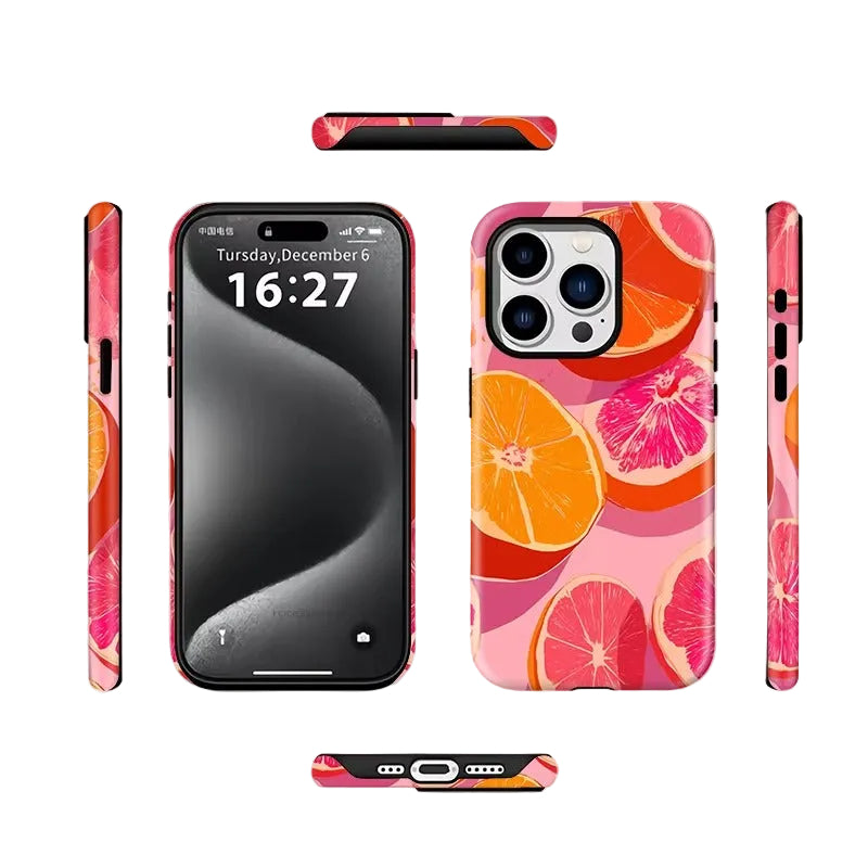 Fruit Orange Magnetic Phone Case for iPhone