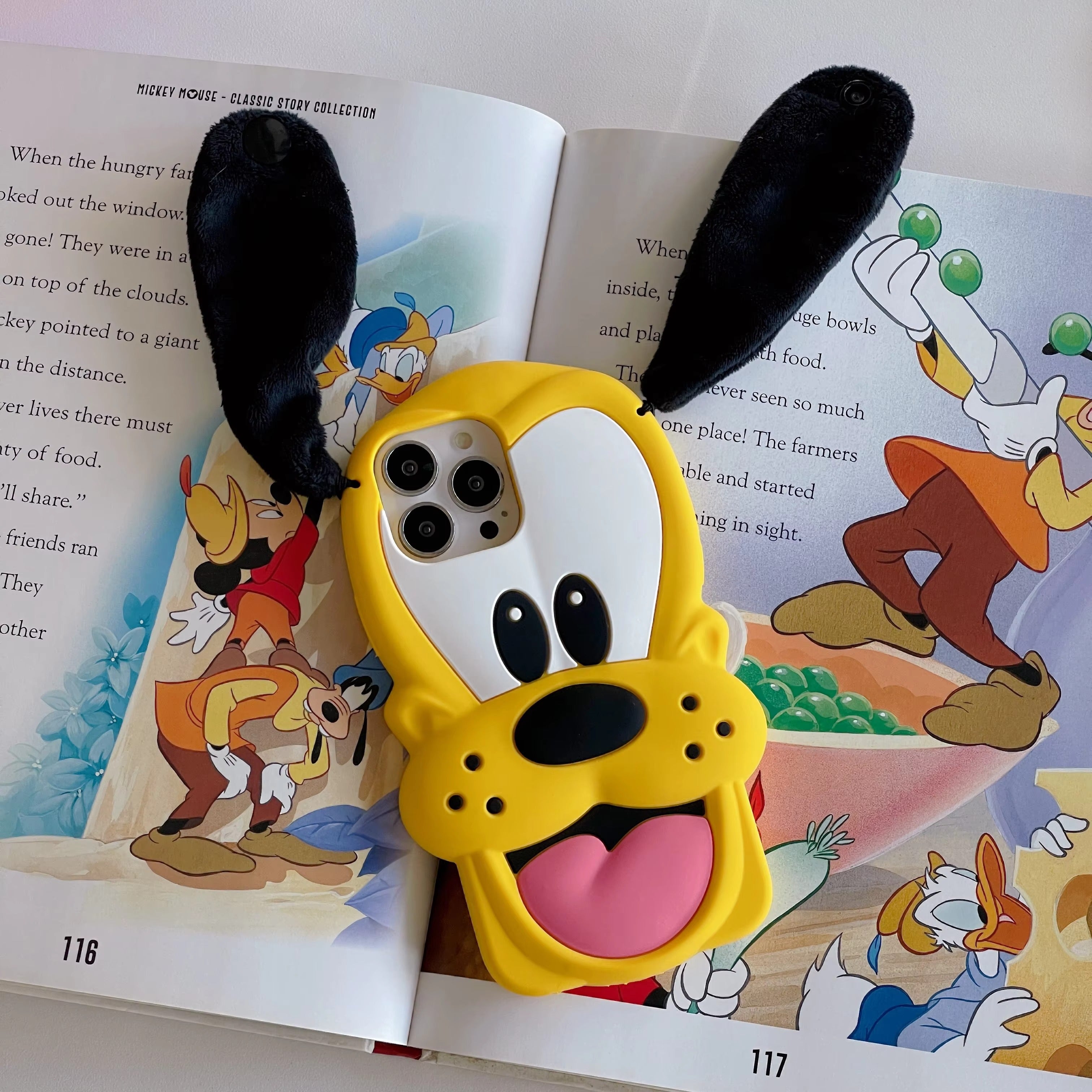 Cute 3D Pluto Shockproof iPhone Case with Lens Protection