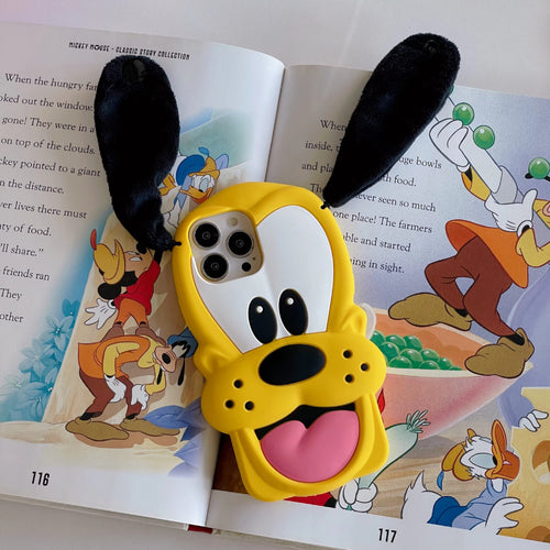 Cute 3D Pluto Shockproof iPhone Case with Lens Protection