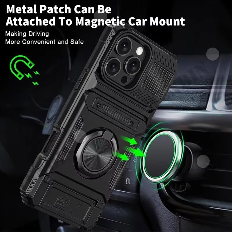 Magnetic Ring Kickstand Case for iPhone