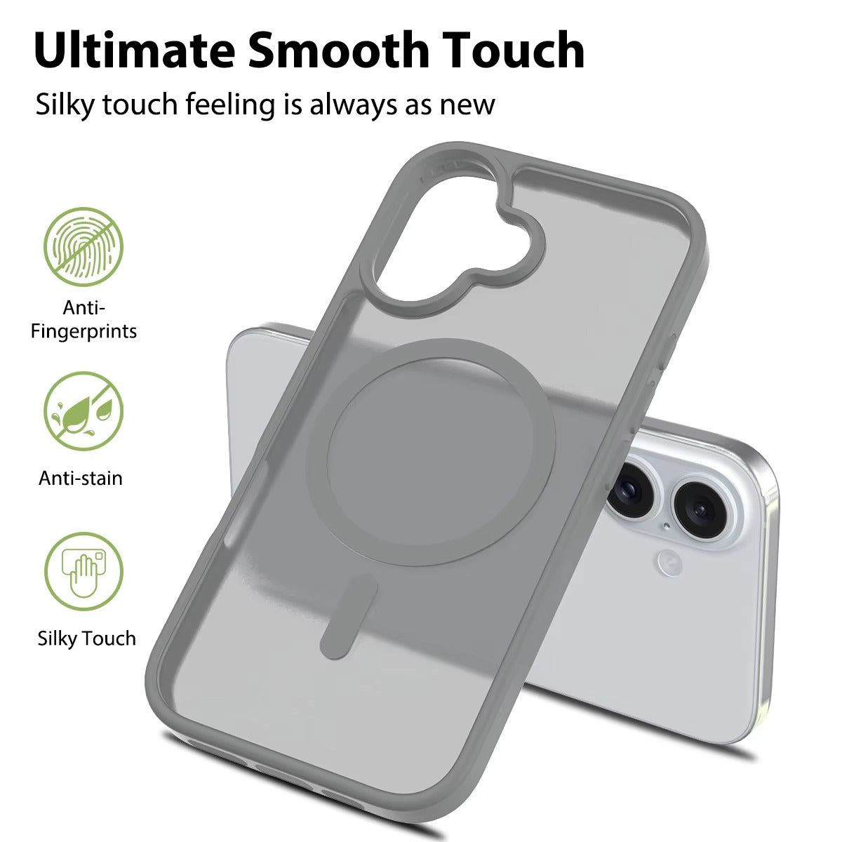Magnetic Luxury Matte MagSafe Case for iPhone