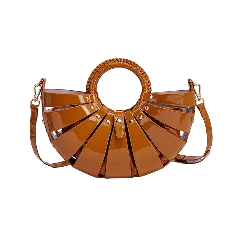 Women's Retro Woven Crossbody Handbag