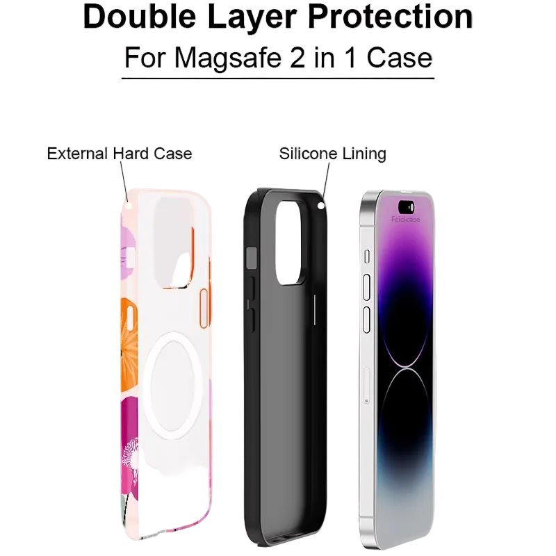Fcicicase Magnetic Flower Case for iPhone