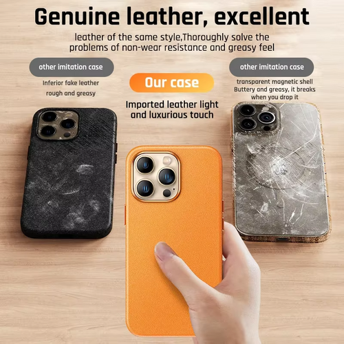 Magsafe Leather Case For iPhone