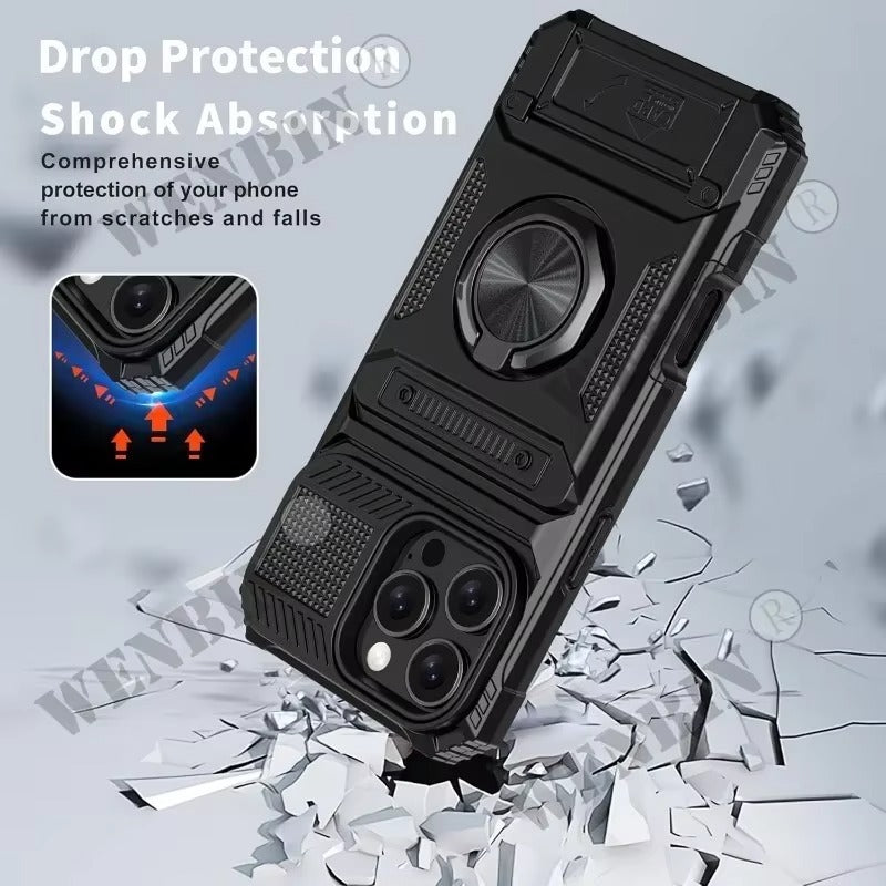 Magnetic Ring Kickstand Case for iPhone
