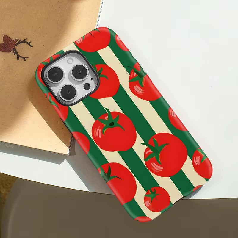 Luxury Tomato Pattern MagSafe Case for iPhone