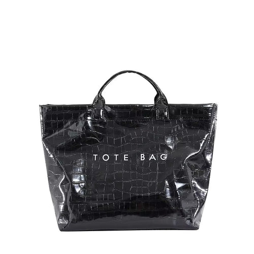 Crocodile Texture Large Tote Bag for Women