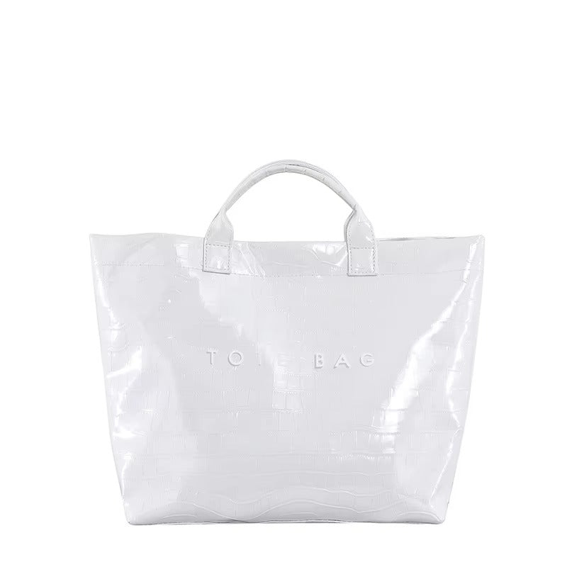 Crocodile Texture Large Tote Bag for Women