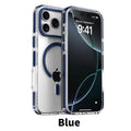 Luxury PE Striped MagSafe Clear Case for iPhone