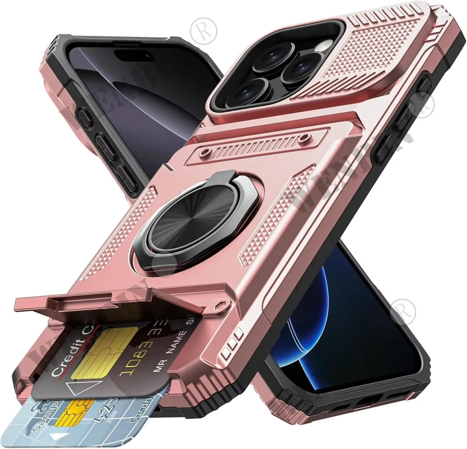 Magnetic Ring Kickstand Case for iPhone