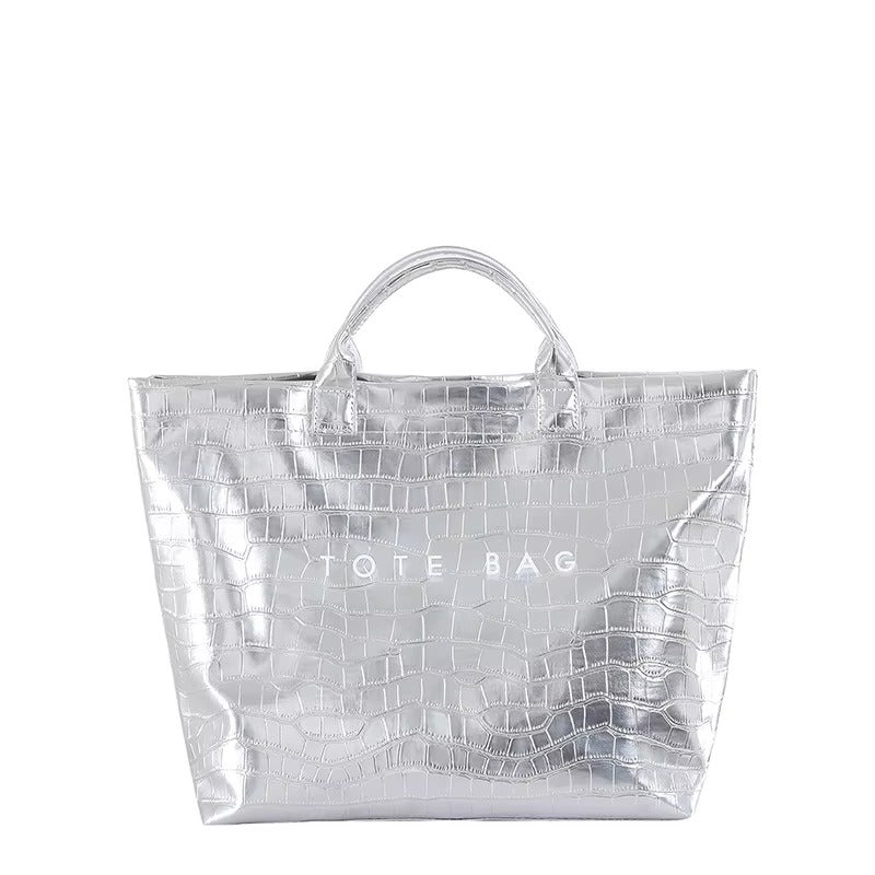 Crocodile Texture Large Tote Bag for Women