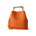 Luxury PU Leather Irregular Bucket Bag for Women