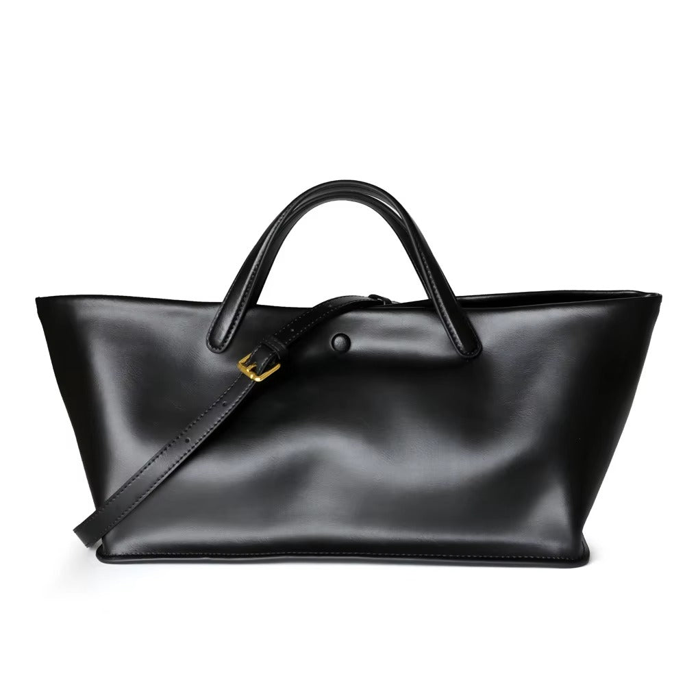 Euro Luxury Leather Tote Bag Large Capacity